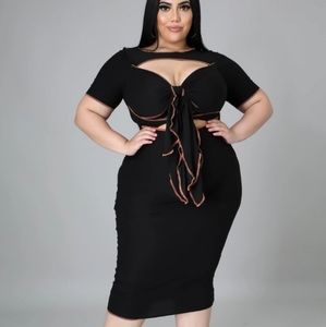 Half Spring dress in black